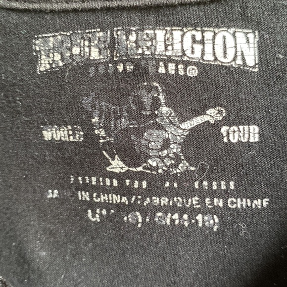 True Religion Galaxy Tee T Shirt Unisex Women size Small Girl’s size Large 14 - Picture 4 of 9